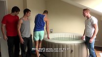 video четверо мужиков трахаются без презерватива на вечеринке с дрочкой williamhiggins sex