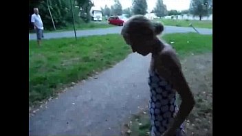video немецкая худенькая тинка с маленькими сиськами на парковке sex