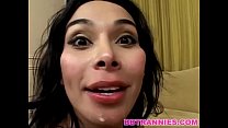video シーメールスーパースターバニティ乱雑な顔 sex