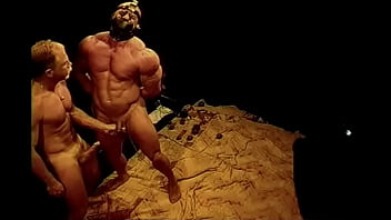 video squeezing huge bodybuilders balls sex