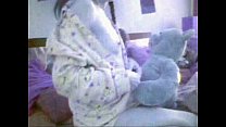 video плюшевый мишка и девушка в белых трусиках nounours et sa copine sex