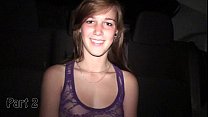 video y車の中でキャスティング中の女の子が裸になる sex
