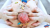 video безумная сцена с пролапсом горячая милфа делает новые странные вещи sex