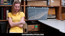 video cute blonde skinny teen caught stealing fucked by officer sex
