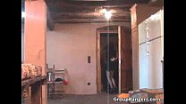 video групповой секс на кухне с горячей и возбужденной sex