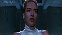 video 彼女の猫を点滅させるセレブシャロンストーン sex