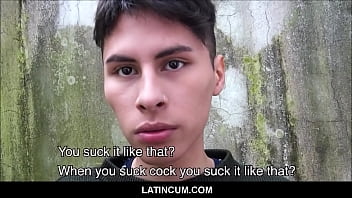 video un jeune minet latino brisé a des relations sexuelles avec un étranger en bas de la rue pour de largent pov sex