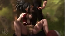 video ware my hero academy hentai training session momo yaoyorozu x todoroki x tokoyami sfm with sound sex