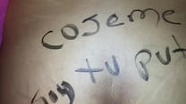 video трахни меня я твоя шлюха написано на ягодицах моей жены sex