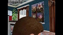 video セクシーで日焼けした3dハンクがコックに乗っています sex