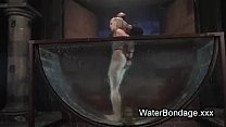 video связанная блондинка раковина в бассейне с водой sex