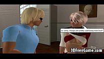 video 彼女はコックを吸っている巨乳のセクシーなブロンドの3dベイビーです sex