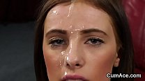video злющая мед получает порцию спермы на ее лицо поедая всю сперму sex