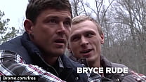 video bryce with scott harbor sebastian young tom faulk at backwoods bareback part 3 scene 1 trailer preview bromo sex