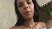video вкусный латина транссексуал девушка играет с ее петух sex