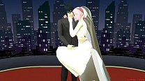 video lng sakuras wedding part me hentai netorare newlyweds take pictures with eyes covered a wife silly husband sex