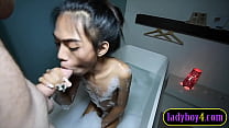 video крошечная азиатская тинкашмель очень хорошая членососка sex