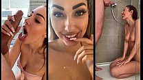 video сексуальная пляжная девушка любит большой член глотает сперму и получает золотой дождь shaiden rogue sex