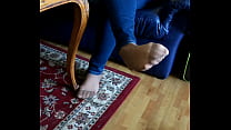 video моя девушка занимается разными нейлоновыми ногами sex