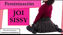 video mom joi sissy with feminization mini skirt and cei condom sex