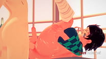 video sex kimetsu no yaiba yaoi hentai 3d tanjiro is fucked by inosuke on the table sex