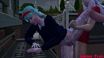 video babanne anime ecchi cap jiraiya fucking outdoors with bulma and number 17 see how he is unfaithful to vegeta also sex