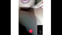 video video call talking to my comadre showing me her huge ass and pussy sex