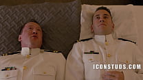 video two men in uniform open up and let eachother in sex