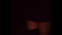 video bipi with a miniskirt touching a cock in booths sex