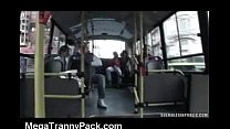 video публичный секс транса в автобусе sex