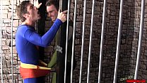 video superman soumet 2 cbt handjob lycra spandex sex