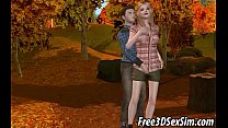 video foxy 3d мультфильм блондинка трахается в лесу sex