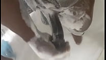 video big bull master daddy bbc stroking in shower solo masterbation sex