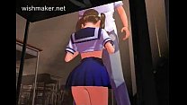 video フェラチオをしているセクシーなアニメ女子高生 sex