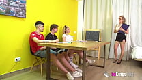video شاب the fakings academy is back lara teaches teens how to fuck well sex