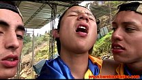 video bareback anal latin twink group fuck outdoors sex