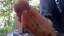 video dirty soles with chocolate and ketchup in each nike air force 1 sneakers then walk in the park and the streets sex