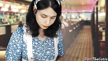 video couples fucking the pretty waitress danithecutie in the weird asian diner feels nice sex