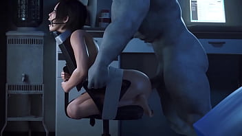 video она не ожидала что к ней придет большой член 3d анимированный жесткий секс sex