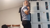 video changing in the locker room and applying cream to my body sex