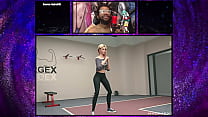 video petite bald pussy gwen stacy exercises and gets creampied sex