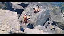 video самый горячий нудизмпляж в риодежанейро на камнях секс происходит с очень возбуждением sex