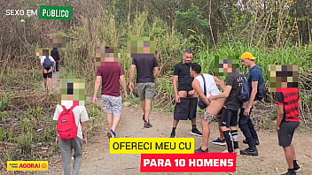 video i took 2 straight friends to fuck my ass in public where men usually go for a walk while each one takes a spot to sex