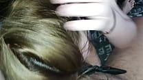 video домашняя любительская шлюха в сексуальном нижнем белье сосет большой член со спермой на лице sex
