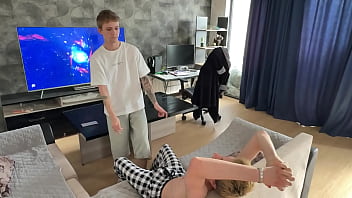 video full video twink fucked his stepbrother in the mouth and cummed sex