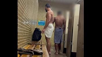 video whore in the bathroom with the security guard sex