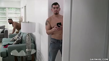 video gaywire gay roommates steven roman jeremy spreadums decide to finally see what each others cock tastes like sex