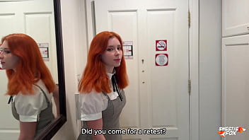 video страстный трах с рыжей студенткой и сперма на лице sex