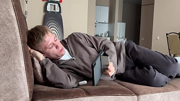 video i came out of the shower with a boner went up to the guy felt him up he gave me a blowjob and i fucked his tight sex
