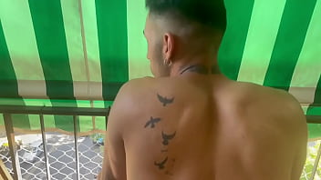 video huge white and pink cock going in and out of a delicious bareback asshole bareback without a shirt sex